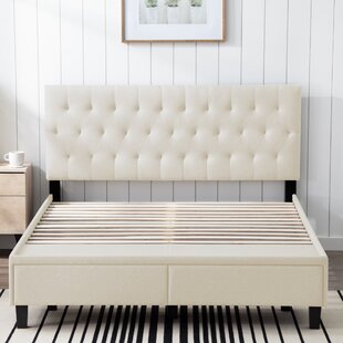 Galey Tufted Upholstered Low Profile Storage Platform Bed